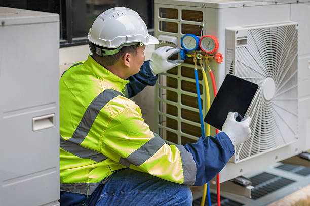 Professional Hvac Installation technician working in Gloucester, MA